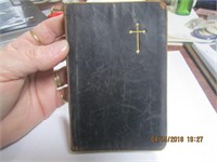1905 German Leather Bound Bible w/Gold Gilt Edging