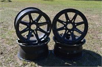 FOUR -   M-12 15INCH 4 LUG WHEELS