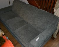 Green Earthtone Upholstered Sofa Couch