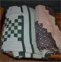 2 Vintage Hand Made Quilts