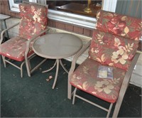 2 Porch Glider Chairs & Table