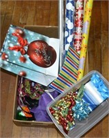 Box Lot Bags, Ribbon and Gift Wrap