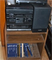 Panasonic Stereo Set With Records & Stand