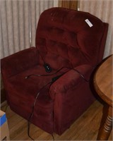 Red Electric Lift Recliner