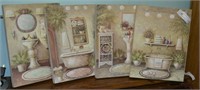 4pc Set Decorative Bathroom Pictures