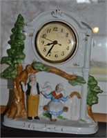 Vintage Golden Years Porcelain Quartz Clock