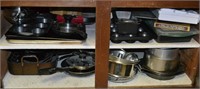 Kitchen Cupboard Lot Pots Pans & Baking Items
