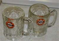 2 Vintage 5" Original A&W Root Beer Mugs