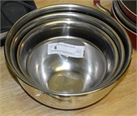 4pc Stainless Steel Nesting Mixing Bowl Set