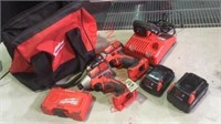 Milwaukee power drill set