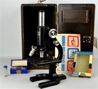 Vintage Spencer Microscope with Box