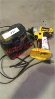 Dewalt cordless drill with battery and charger