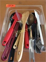 Poly Insert w/ Scoops, Spatulas, Spoons, Etc.