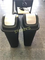 Pair of Swining Trash Cans