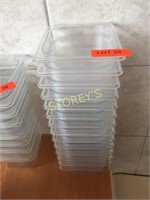 14 Rubbermaid Poly Inserts - 1/6, 2"