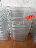 8 Rubbermaid Poly Inserts - 1/6, 4"