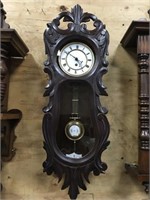 Vienna Time Only with Carved Case, Key and Runs