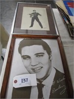 2 Elvis pictures and poster