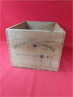 Vintage DuPont High Explosives Wooden Crate