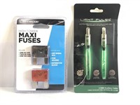 Maxi fuses and light pulse auxiliary cable
