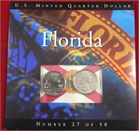 2004 D Florida U.S. Minted Quarter Dollar Set
