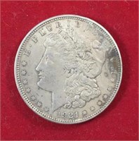 1921 Morgan Dollar AU