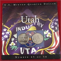 2007 D Utah U.S. Minted Quarter Dollar Set