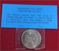2000 Republic of Liberia $10 Coin