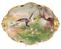 Hand Painted Limoges Game Platter