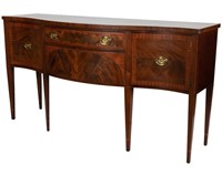 Mahogany Bow Front Sideboard