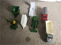 ASSORTED TRUCKS/TRACTORS/WAGONS/TRAILERS   (8