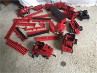 ASSORTED RED TRACTOR PARTS  (24 PCS)