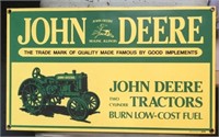 JOHN DEERE METAL SIGN  (ANDE ROONEY)