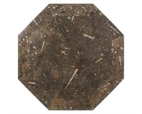 Octagonal Moroccan Fossil Slab Table Top