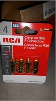 RCA CRIMP-ON RG6 F-CONNECTORS