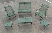 Wrought Iron Porch Set - 6 Piece