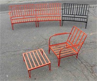 Deco Style Wrought Iron 3 Piece Set