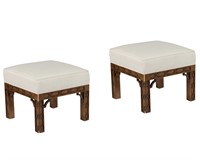Chippendale Style Benches - Pair