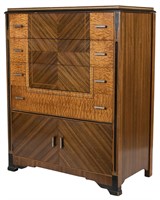 Art Deco Streamline High Chest