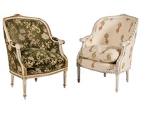 French Bergere Chairs - Pair
