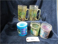 Camel plastic collectible mugs 5 pcs
