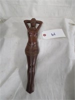 Nude woman wood nut cracker