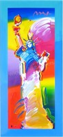 Peter Max 31x14 Acry/P Statue of Liberty