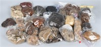 LARGE LOT of  DOLL WIGS, HUMAN HAIR & MOHAIR