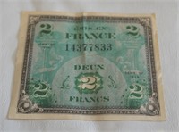 1944, 2 Franc Note