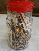 Jar of Vintage Buttons