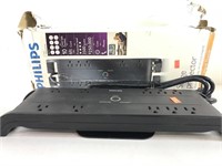 Phillips surge protector with cable management.