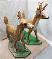 Pair of Deer Yard Statues
