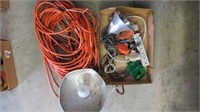 Extension Cord, 2 ClampLights, Misc Electrical