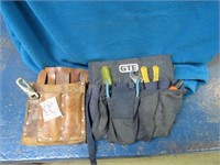 Tool Organizer W/ Tools, Leather Tool Pouches